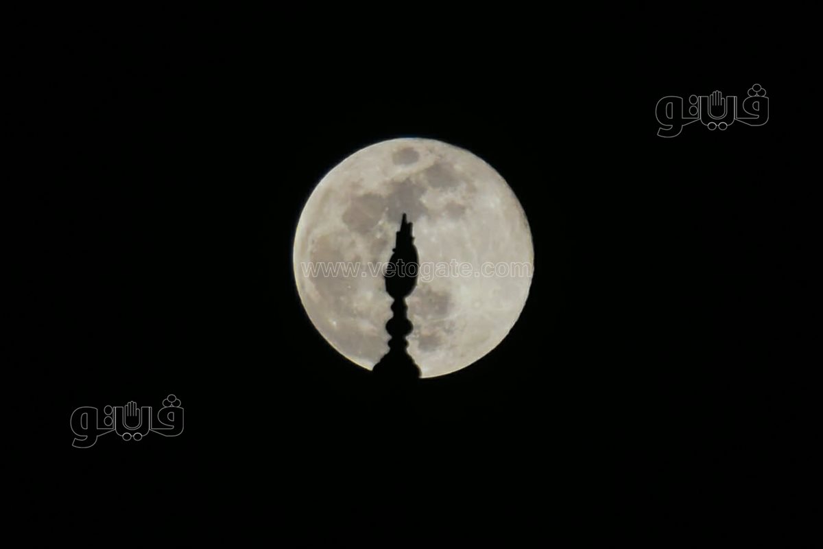 أول ظهور لـ قمر الذئب العملاق فى سماء السيدة عائشة (7)
