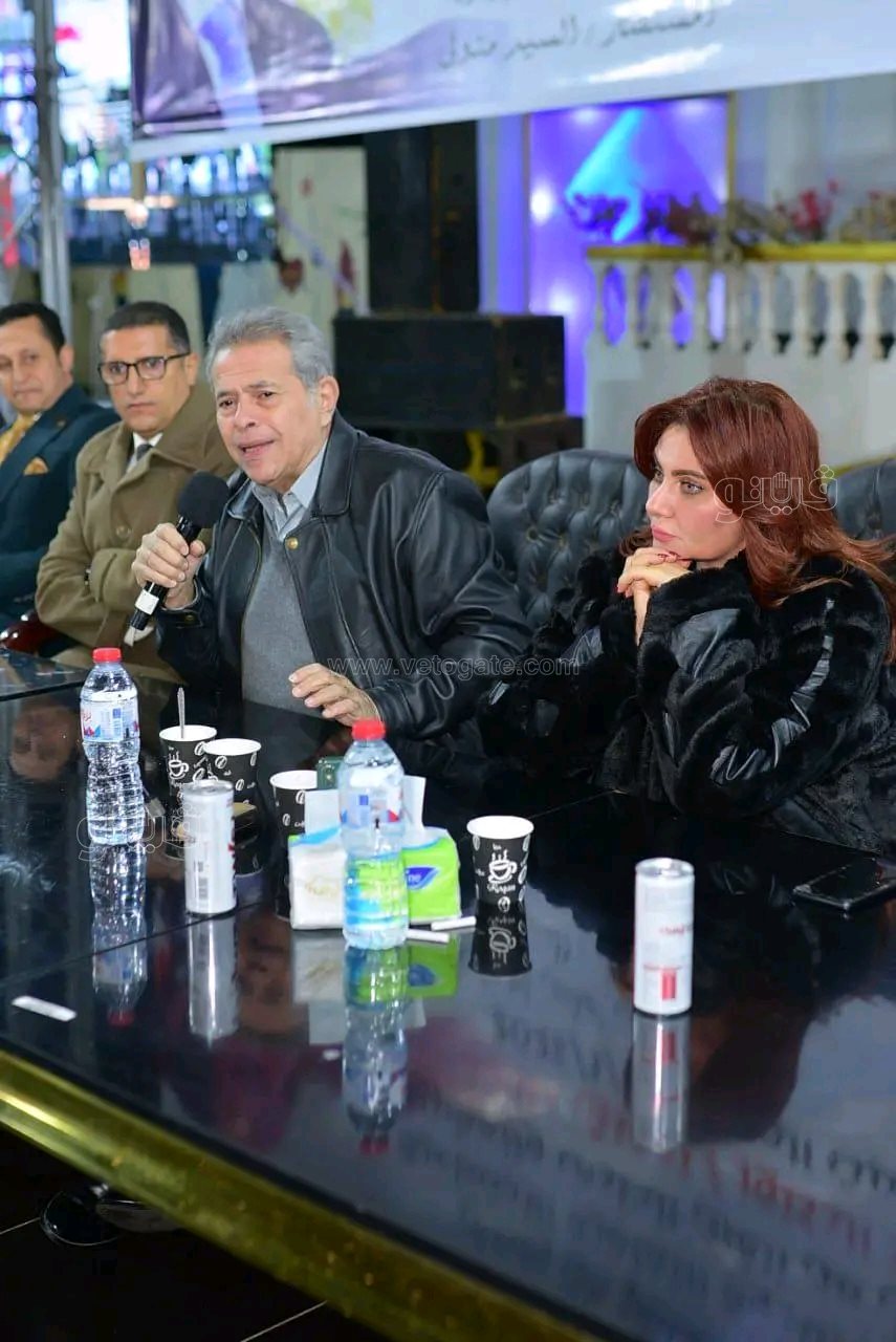 توفيق عكاشة خلال ندوة تثقيفية،فيتو