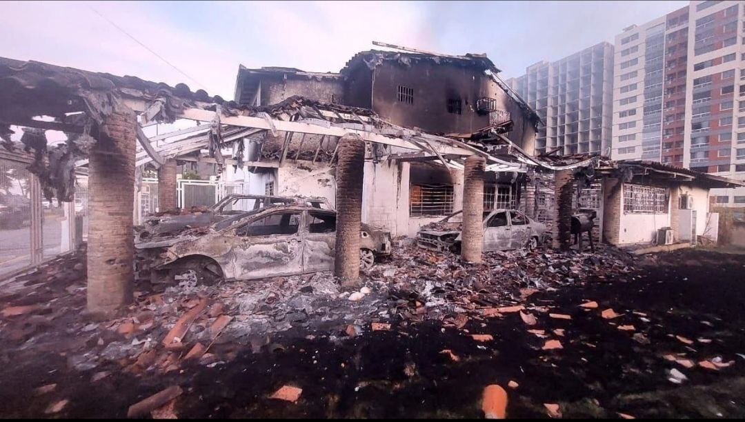 آثار الضربات الأمريكية على المقر الأخير لمادورو قبل اختطافه&nbsp;