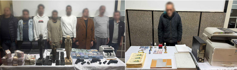 سقوط عصابة الشيخ زايد لبيع القطع الأثرية المزيفة