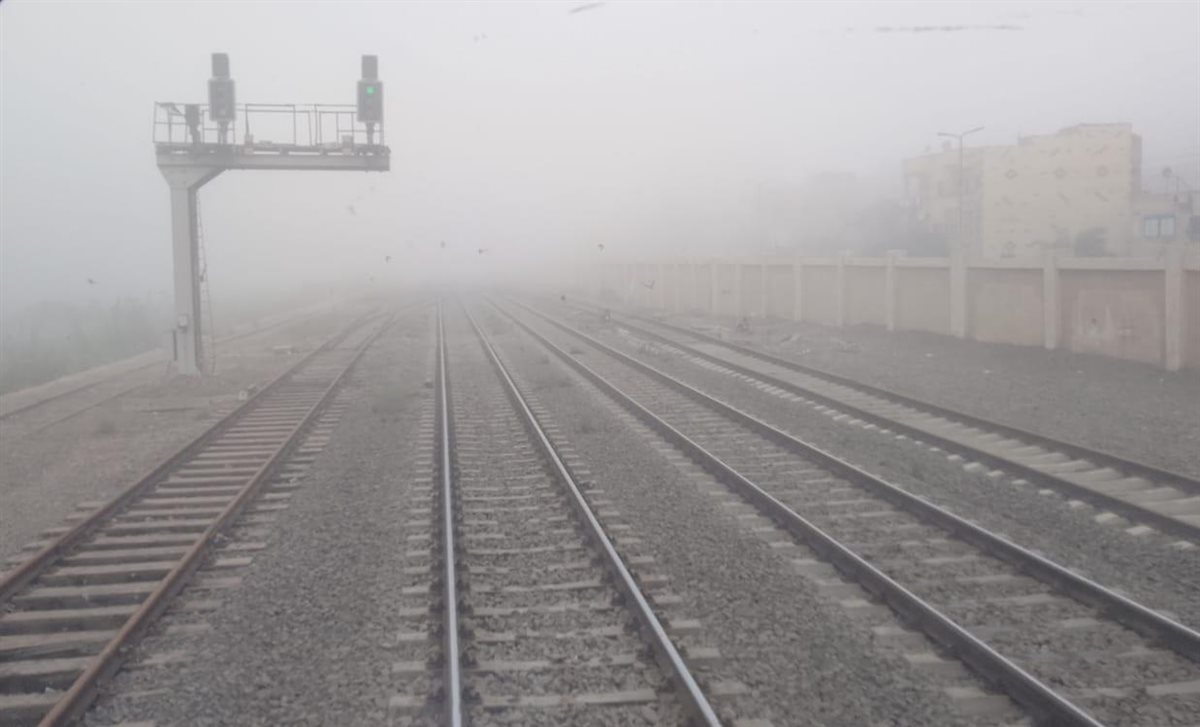تخفيض سرعة القطارات بسبب الشبورة&nbsp;