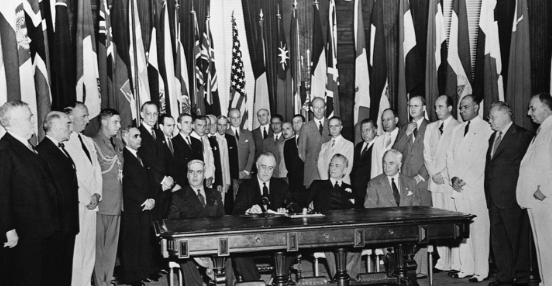 بداية إنشاء منظمة الأمم المتحدة، فيتو