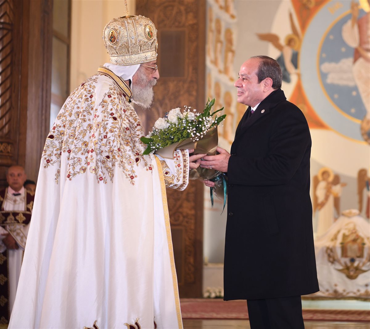 السيسي والبابا تواضروس الثاني&nbsp;