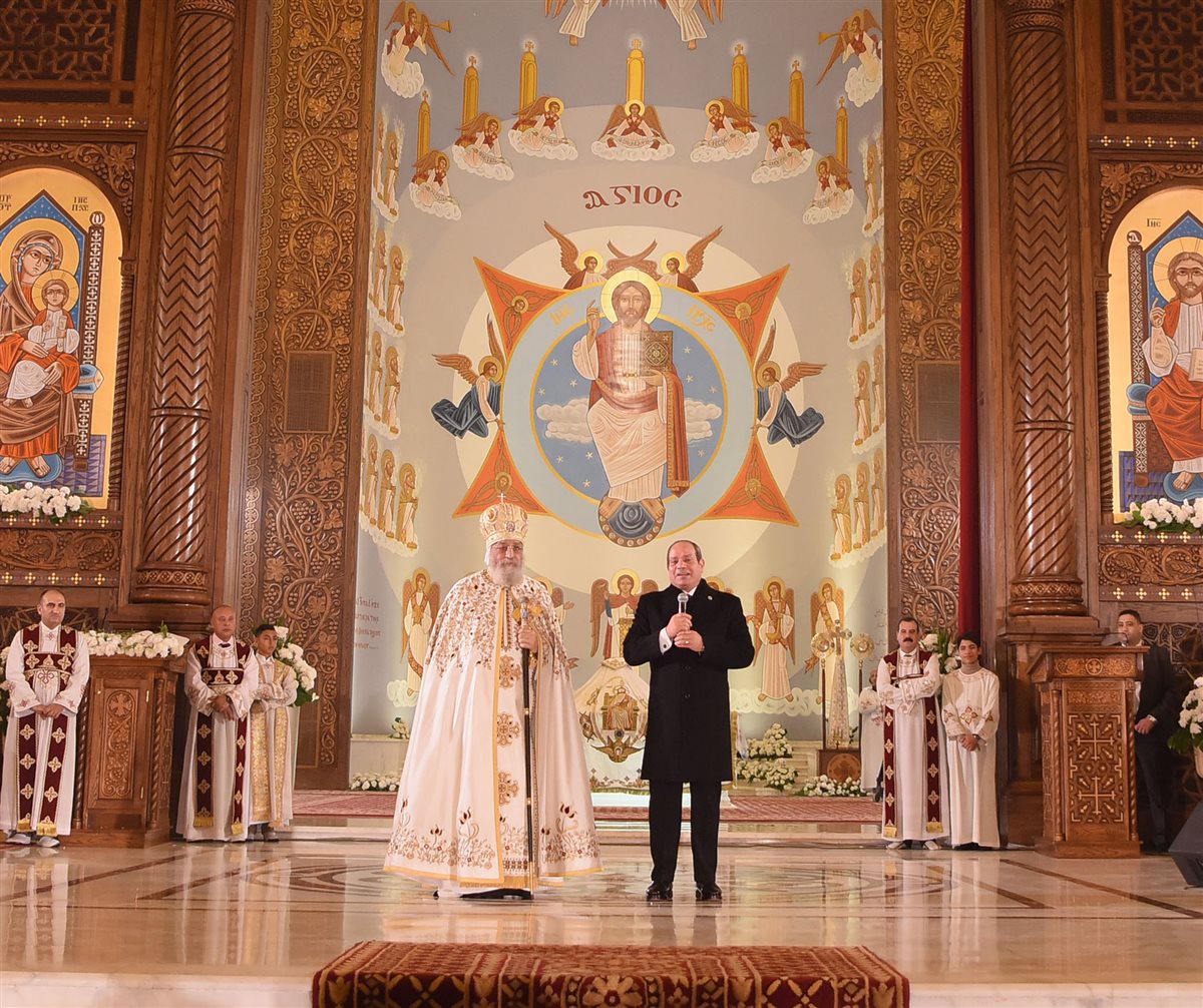 السيسي والبابا تواضروس الثاني&nbsp;