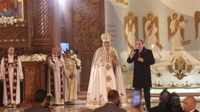 السيسي والبابا تواضروس الثاني&nbsp;