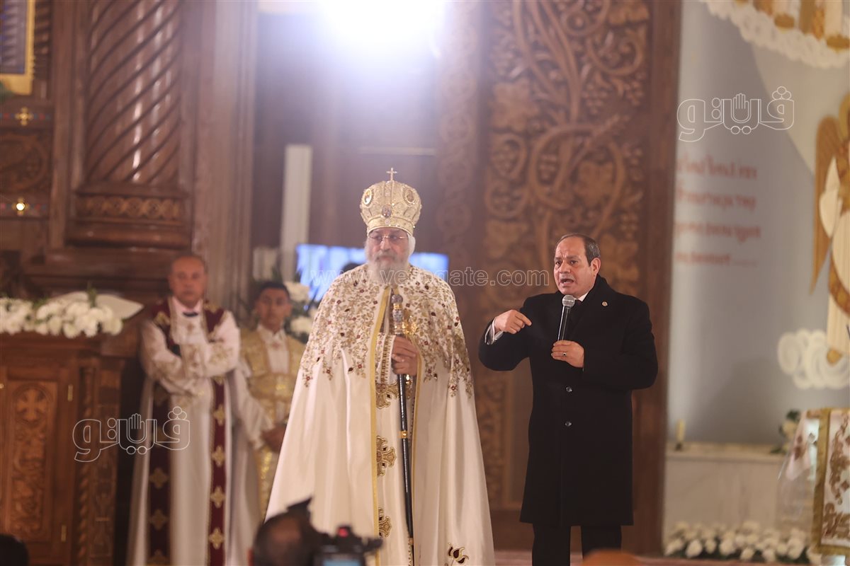 السيسي والبابا تواضروس الثاني&nbsp;