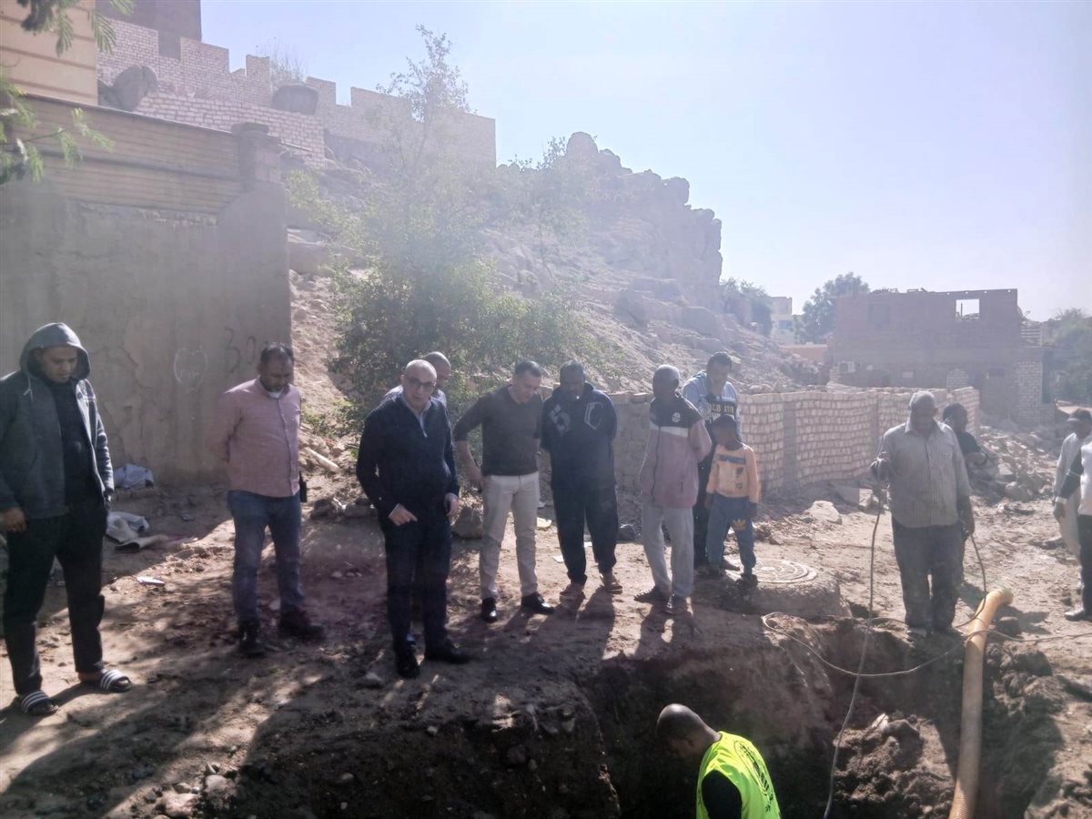 اصلاح خط مياه طرد الكرور&nbsp;