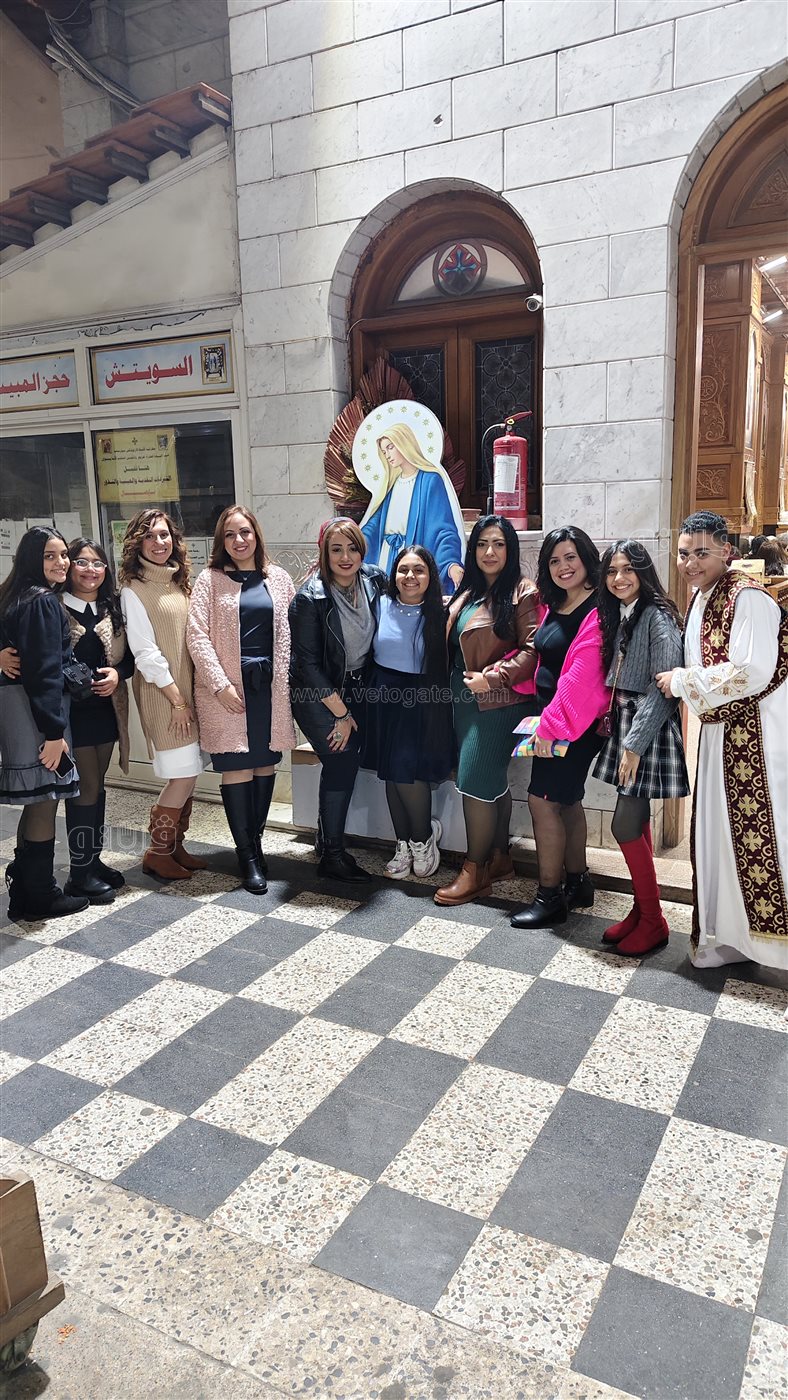 احتفالات كنيسة الأنبا بيشوي ببورسعيد في ليلة عيد الميلاد المجيد، فيتو&nbsp;