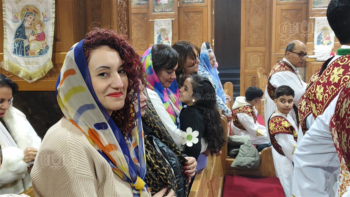 احتفالات كنيسة الأنبا بيشوي ببورسعيد في ليلة عيد الميلاد المجيد، فيتو