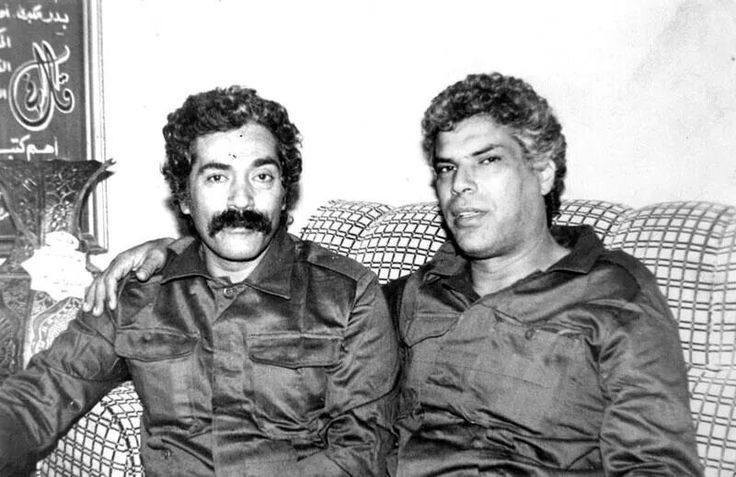 ابراهيم اصلان مع صديق العمر ابراهيم عبد المجيد&nbsp;