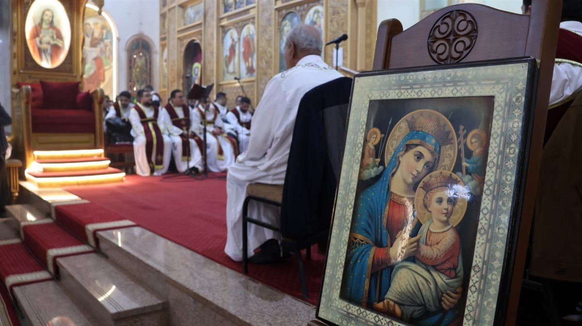 جانب من قداس عيد الميلاد بالإسماعيلية، فيتو