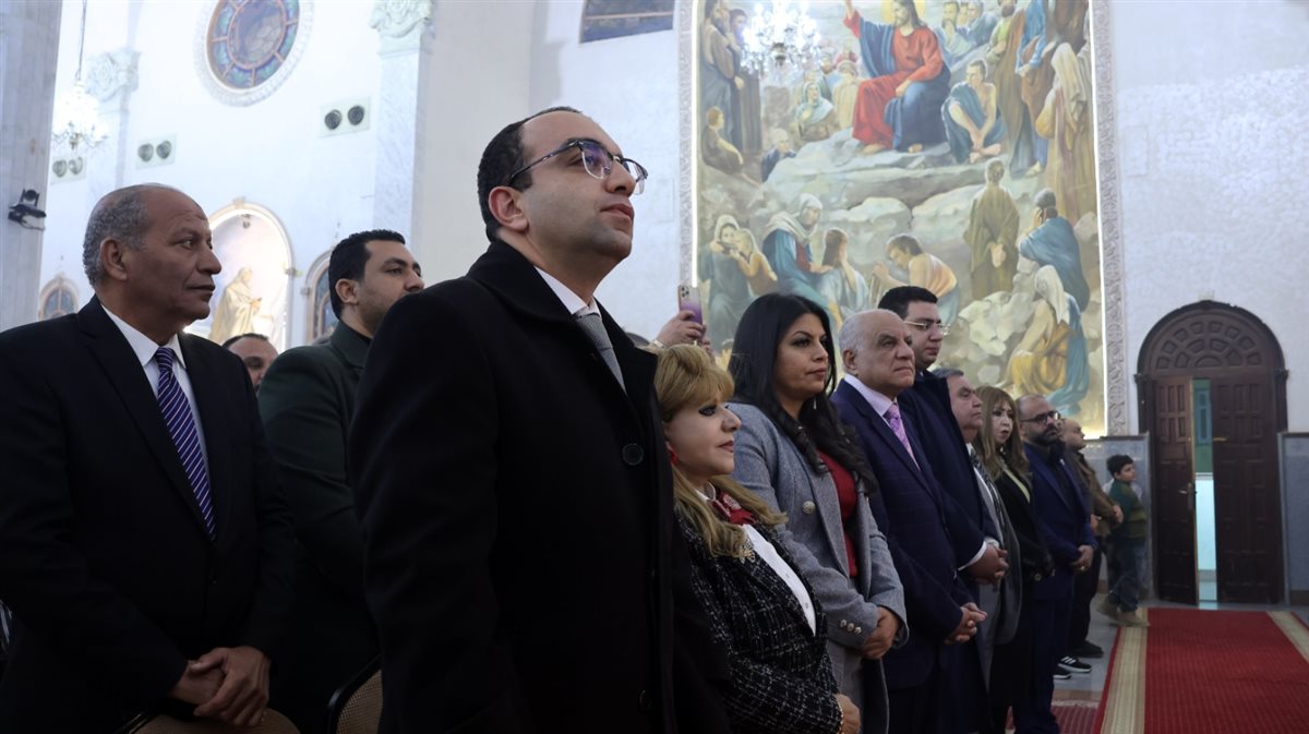 جانب من قداس عيد الميلاد بالإسماعيلية، فيتو