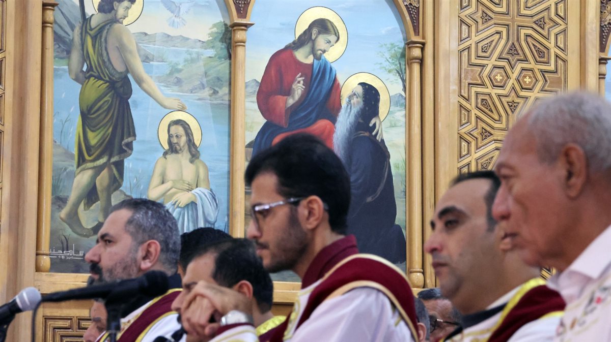 جانب من قداس عيد الميلاد بالإسماعيلية، فيتو