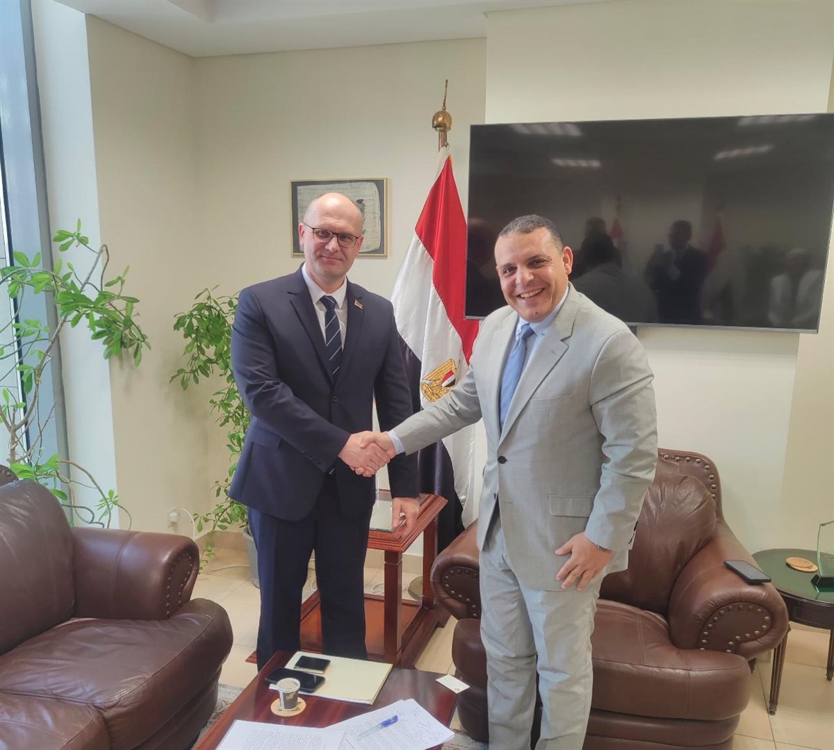 &nbsp;اجتماع الوزير المفوض التجاري مع &nbsp;يفغيني سوبوليفسكي