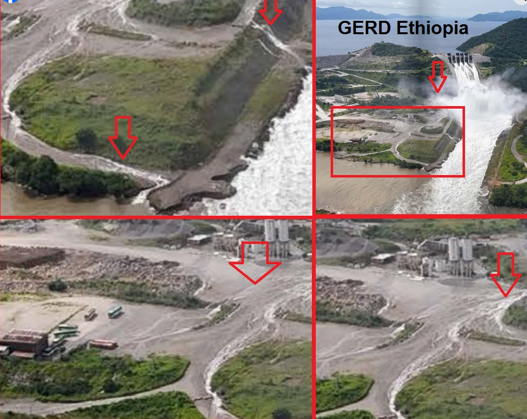 صور ترصد تفريع مفيض سد النهضة وأعمال الصيانة، فيتو