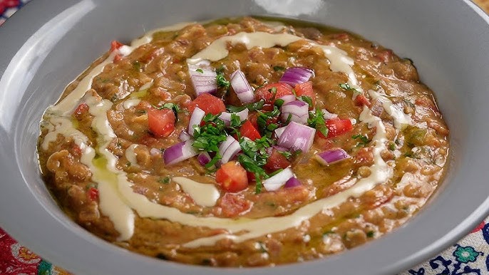 طريقة عمل الفول بالخلطة&nbsp;