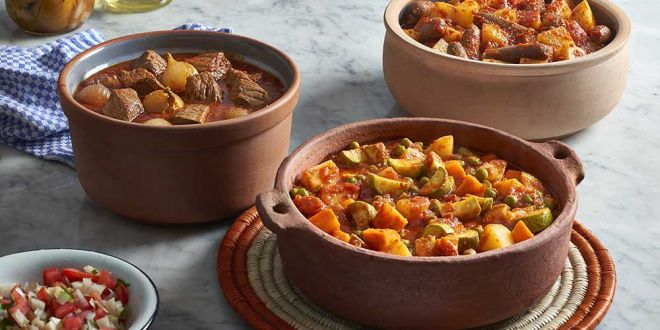 طاجن الخضار بالصلصة