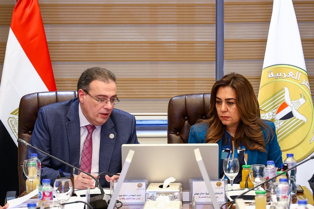 وزيرة التنمية المحلية تبحث مع رئيس المركزي للتنظيم والإدارة&nbsp;