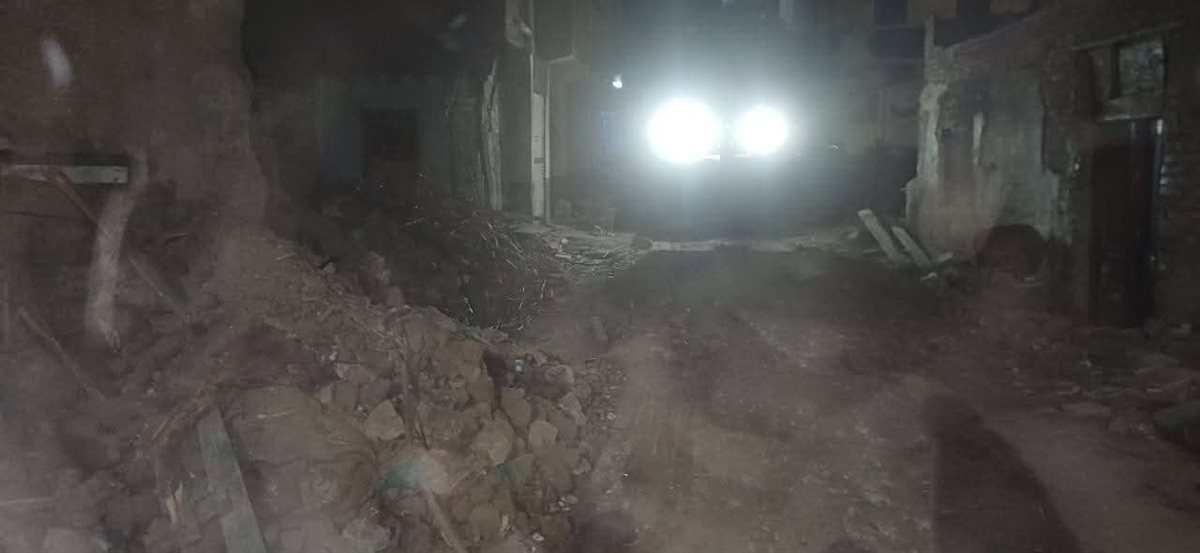 جانب من مكان الحادث،فيتو