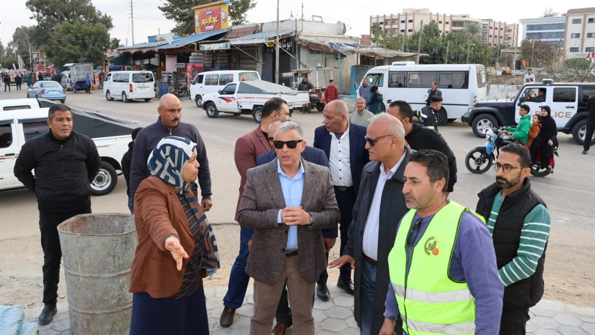 جانب من جولة محافظ الإسماعيلية لمتابعة أعمال التطوير، فيتو
