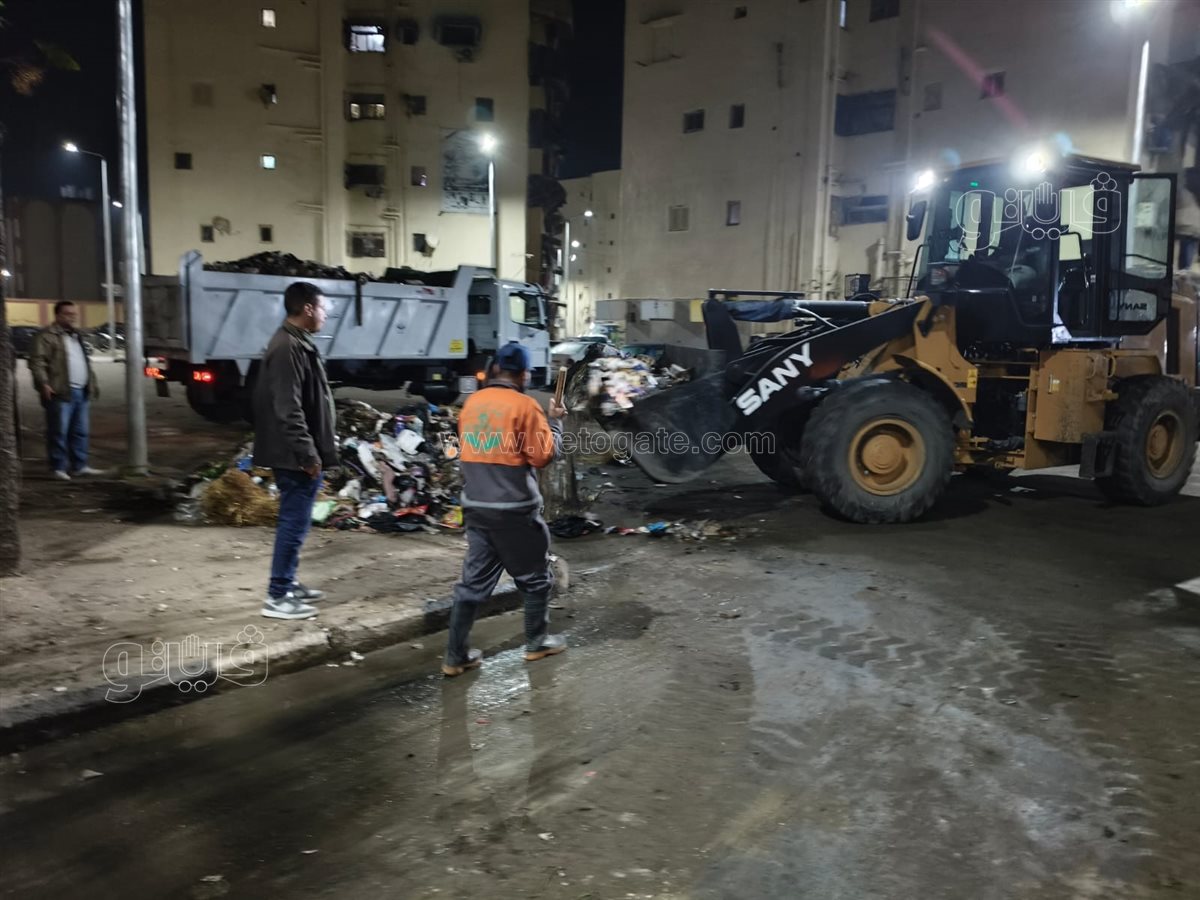 رئيس شركة النظافة ببورسعيد يزور حي الزهور، ڤيتو