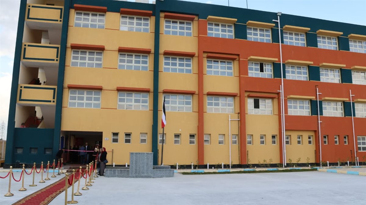 جانب من مراسم الافتتاح بمدرسة التحرير &nbsp;بالقنطرة غرب، فيتو