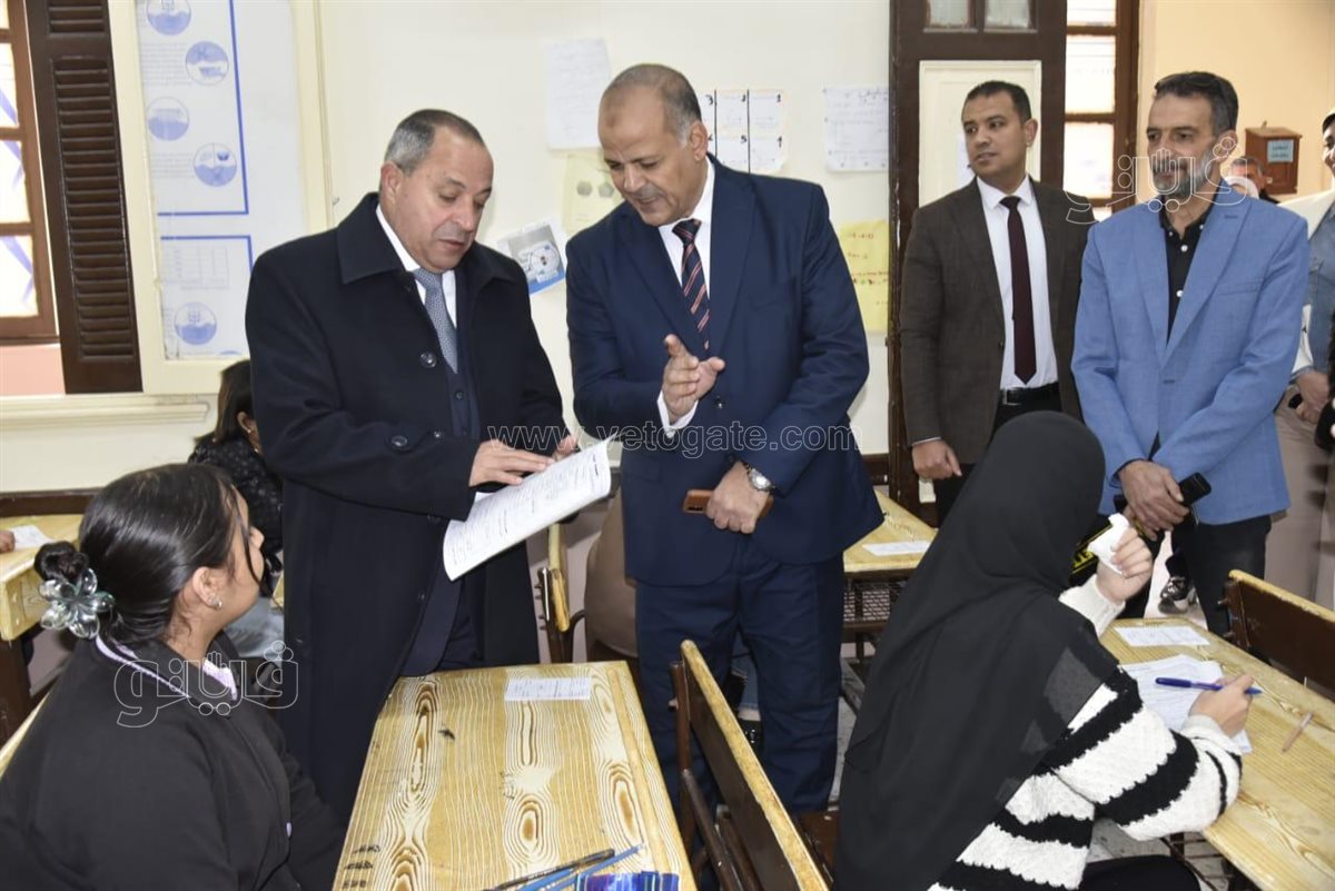 محافظ بورسعيد يتفقد سير امتحانات الإعدادية، ڤيتو