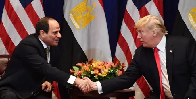 الرئيس السيسي وترامب، فيتو