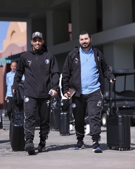 &nbsp;وصول فريق بيراميدز الي استاد خالد بشارة لمواجهة الجونة&nbsp;