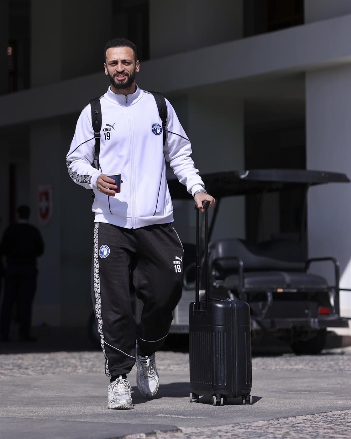 &nbsp;وصول فريق بيراميدز الي استاد خالد بشارة لمواجهة الجونة&nbsp;