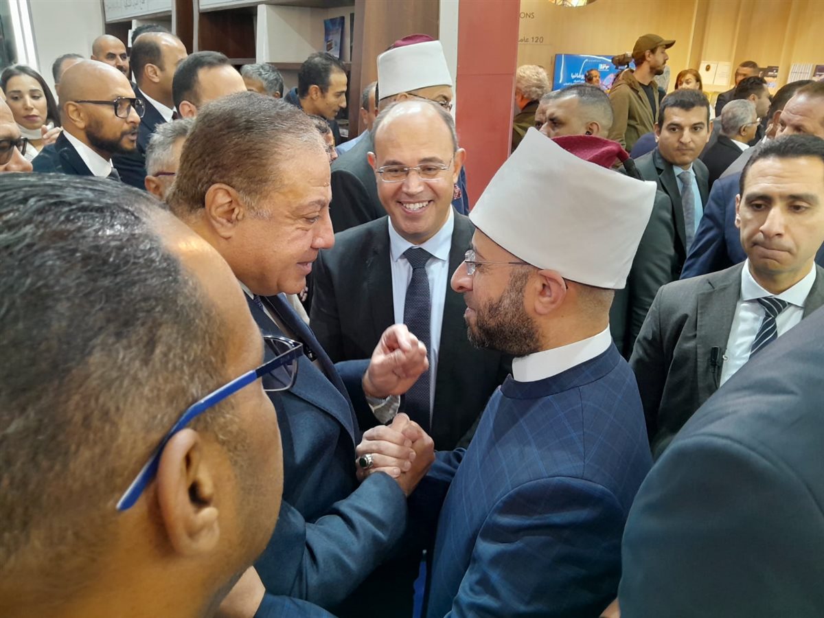 أسامة الأزهري وزير الأوقاف في افتتاح معرض الكتاب&nbsp;
