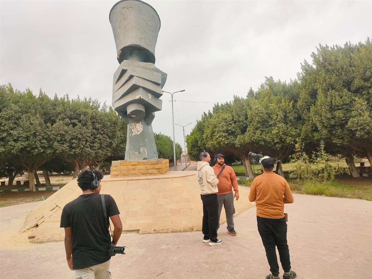 جانب من مراحل تصوير الفيديو الترويجي، فيتو