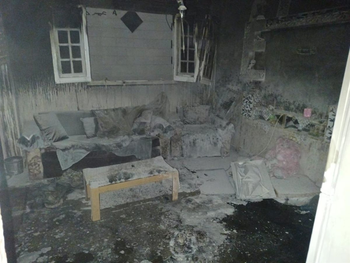 حريق شقة بأوسيم