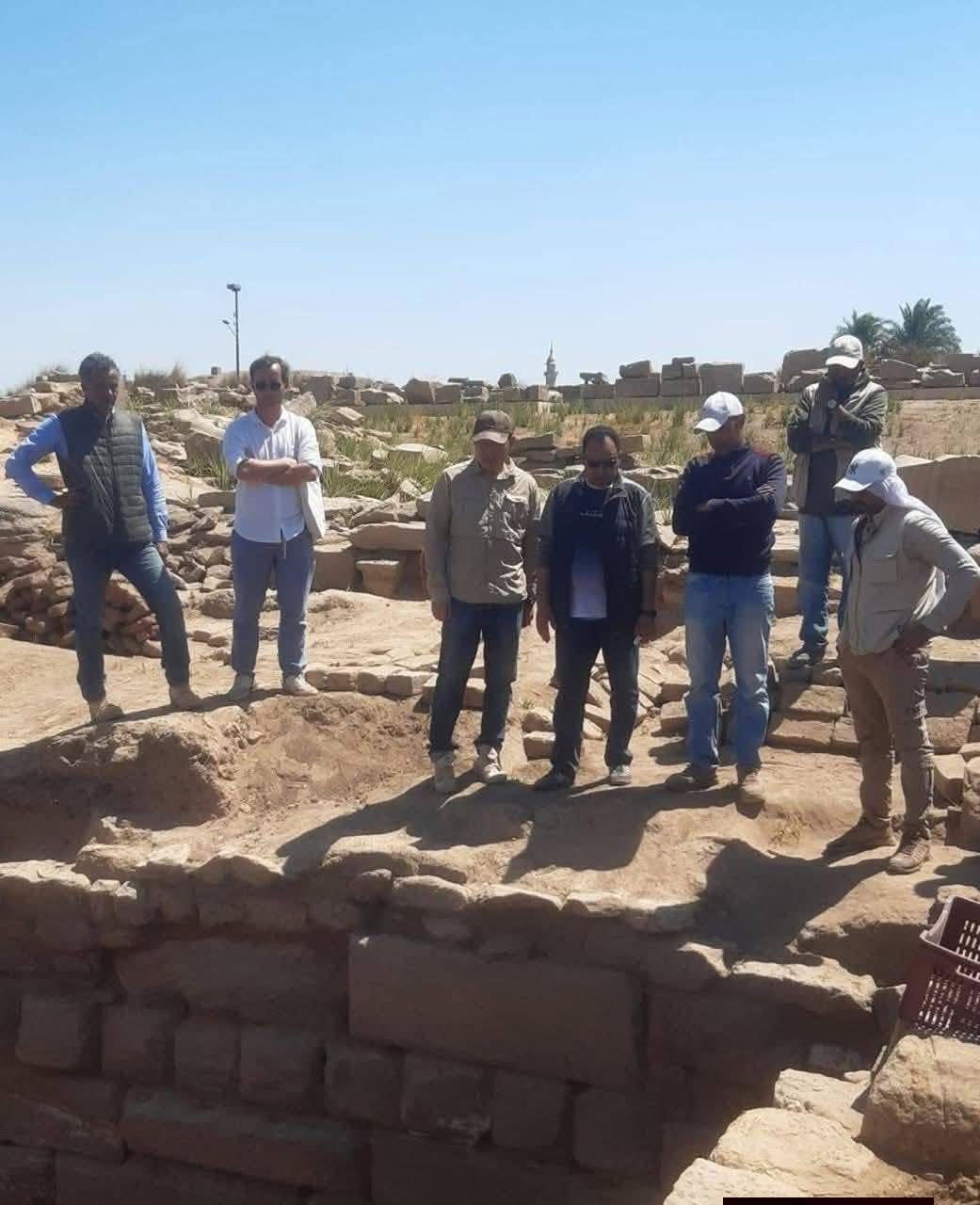 الصور الأولى لاكتشاف بحيرة مقدسة بالأقصر بجوار معبد الكرنك&nbsp;