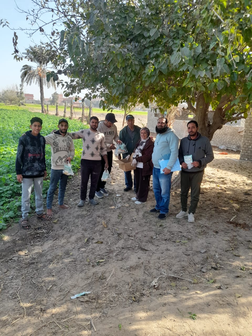 جانب من فاعليات قافلة الإصحاح البيئي، فيتو