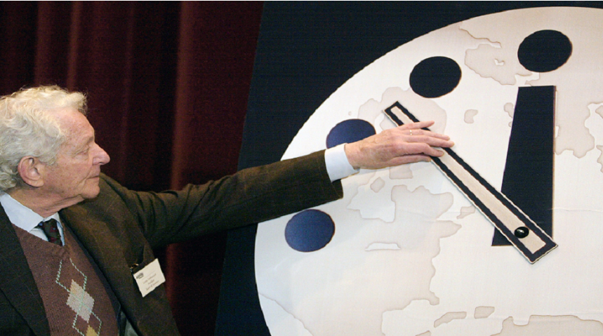 علماء الذرة يعلنون اقتراب ساعة يوم القيامة، فيتو