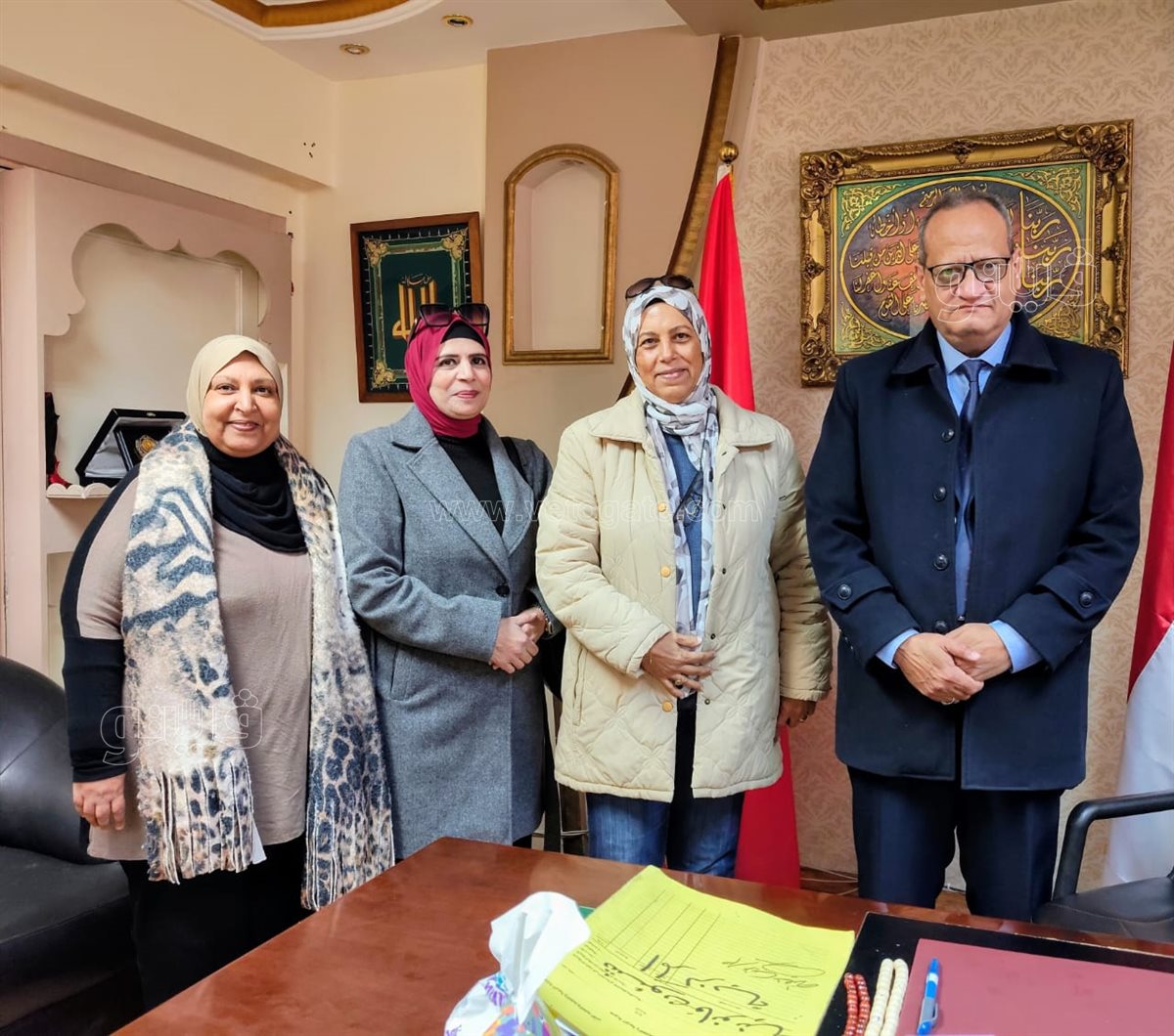 مدير تعليم بورسعيد محمود بدوي يستقبل المهنئين، ڤيتو