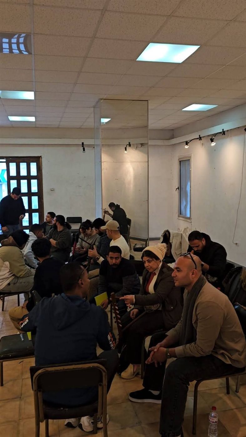 جانب من فاعليات ورشة تعليم السمسمية، فيتو