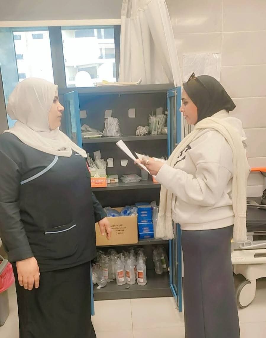 فريق إشراف مديرية الصحة خلال تفقد مستشفى التل، فيتو