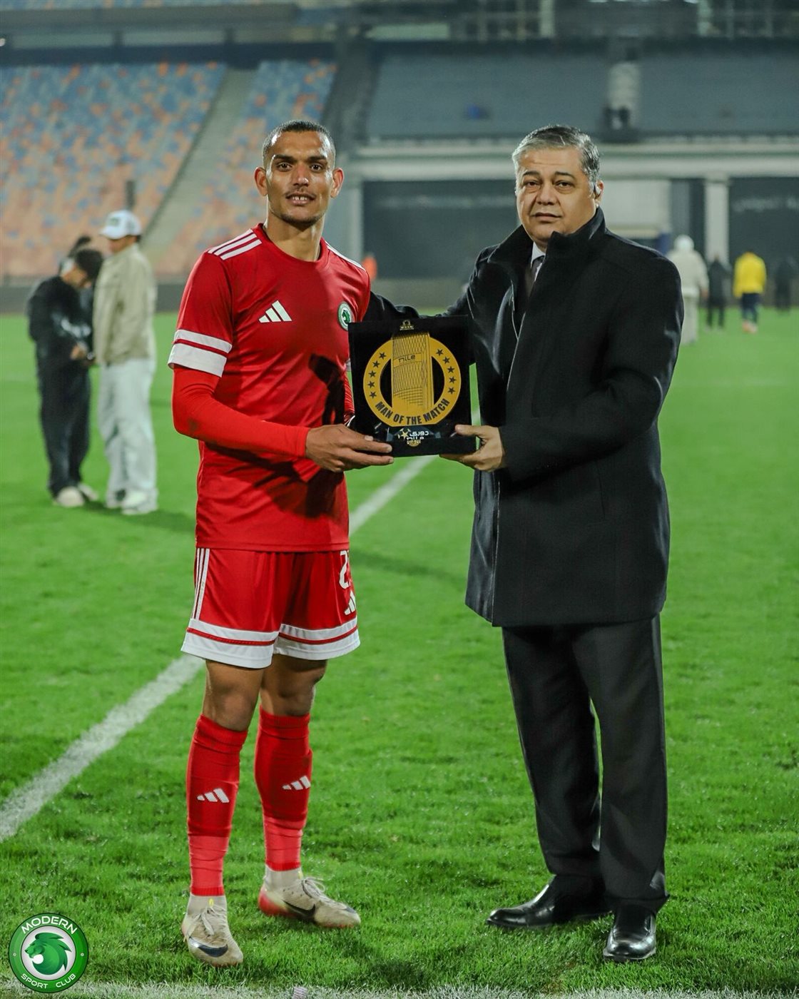 غنام محمد رجل مباراة الإسماعيلي ومودرن سبورت في الدوري المصري&nbsp;
