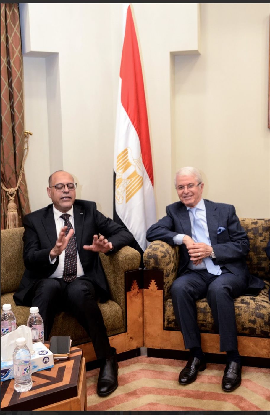 اجتماع مع ممثلي الجالية المصرية ومستثمرين مصريين وسعوديين