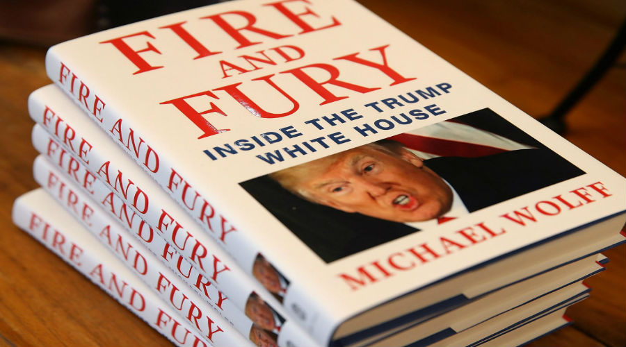غلاف كتاب النار والغضب: داخل البيت الأبيض لترامب