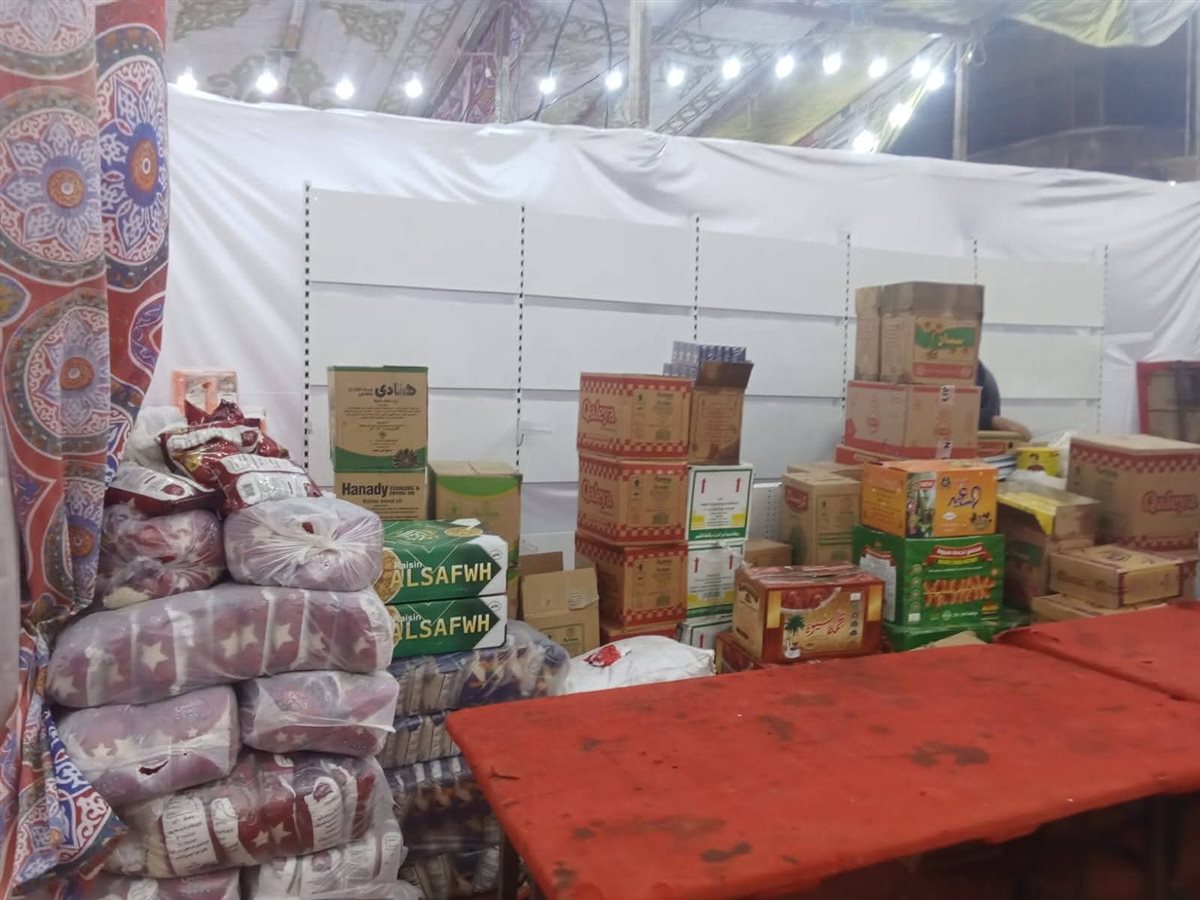 تجهيز معرض اهلا رمضان للافتتاح