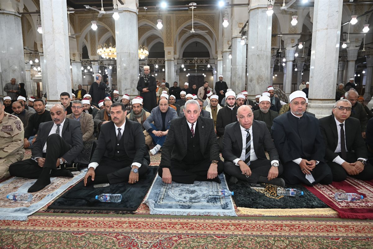 محافظ الغربية يشهد احتفال مديرية الأوقاف بليلة النصف من شعبان داخل المسجد الأحمدي