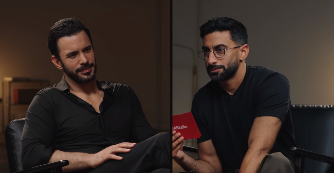 الفنان التركي باريش أردوتش مع أنس البوخش