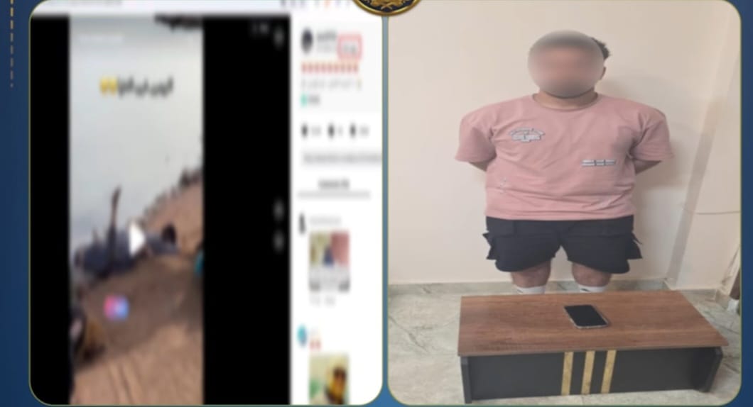 القبض على طالب نشر فيديو لأجانب مستلقون على الأرض بدهب
