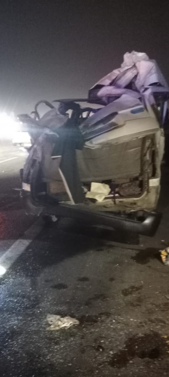 حادث تصادم بالطريق الحر واصابة عضو مجلس نواب بنها ، فيتو