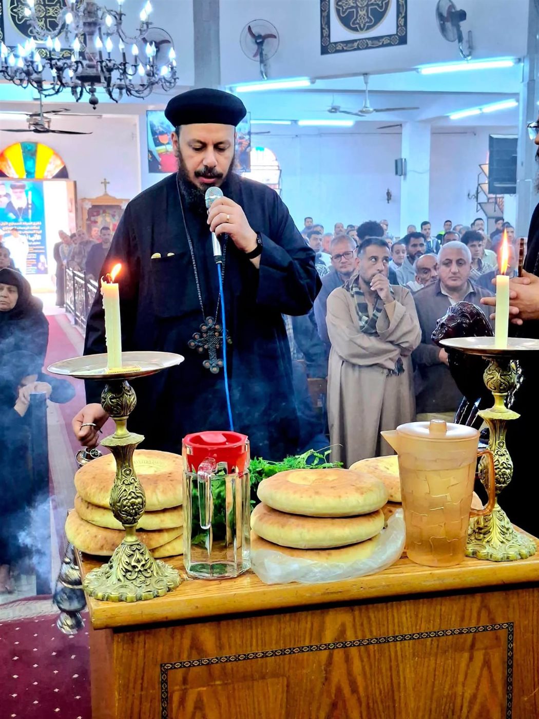 مطرانية ديرمواس تقيم صلاة الثالث على ضحايا دير أبو فانا في المنيا