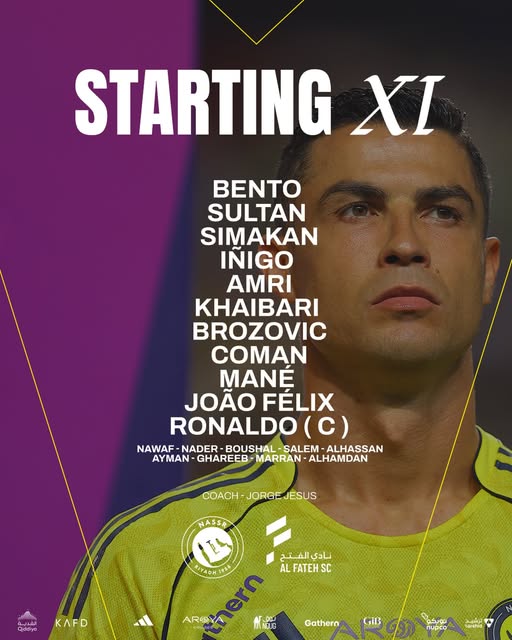 تشكيل النصر أمام الفتح، فيتو