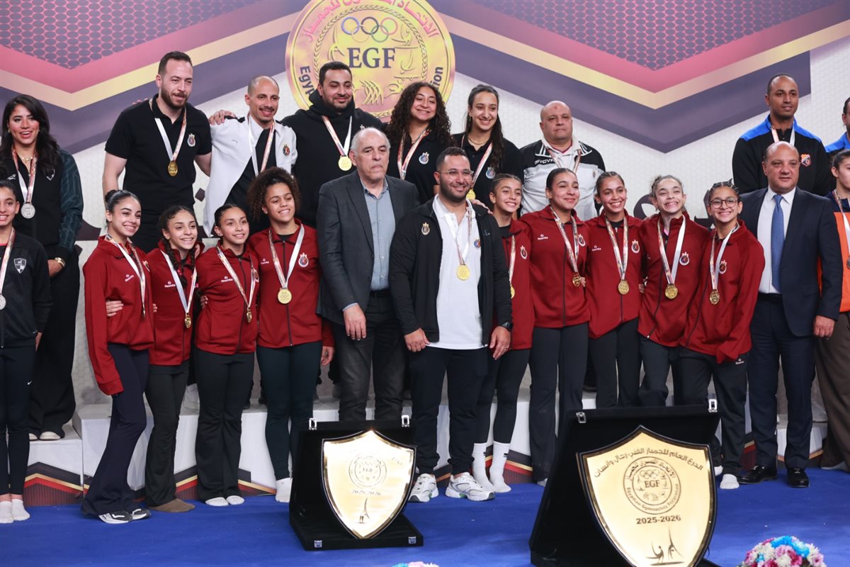 نادي الصيد يسيطر على جوائز بطولة الدرع العام للجمباز الفني في نسختها الأولى
